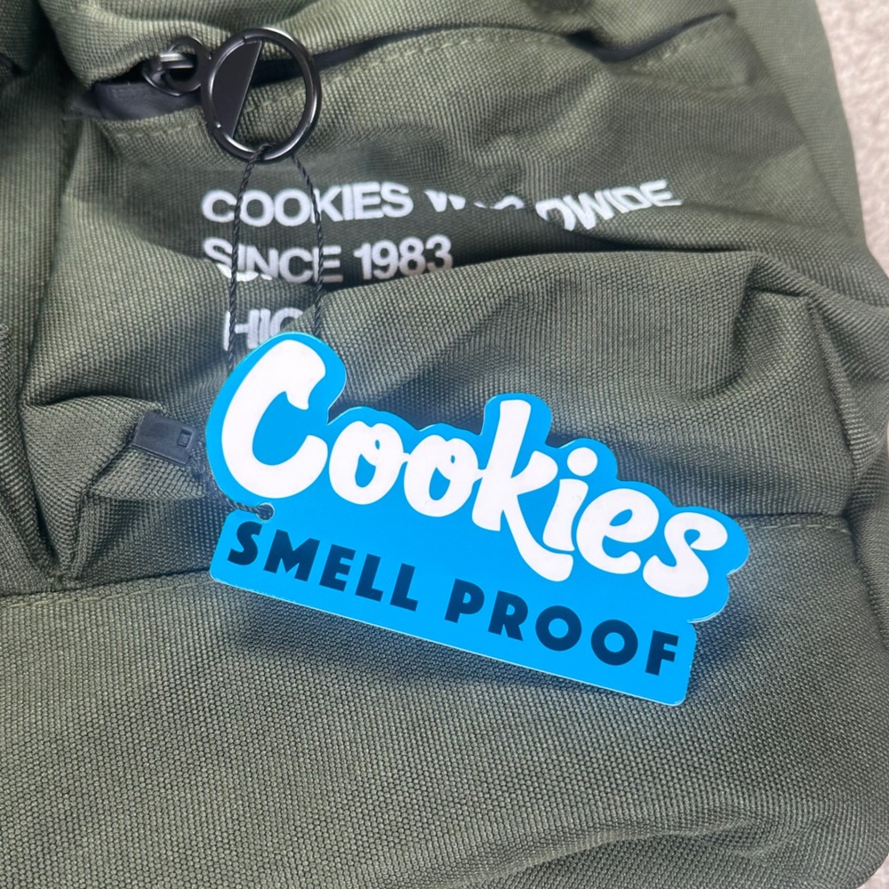 Cookies Smell Proof Backpack Green Original Loud Pack High Grade - Picture 2 of 5